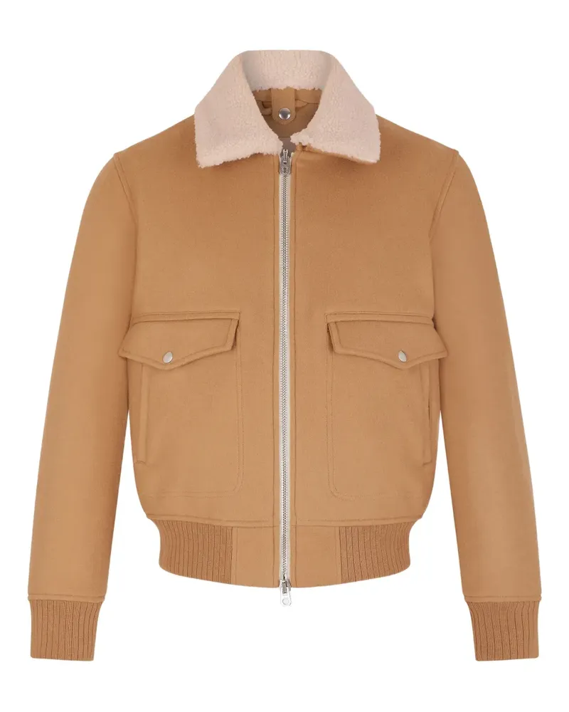 FURSAC Jacke mit Fleece-Kragen - Braun Braun