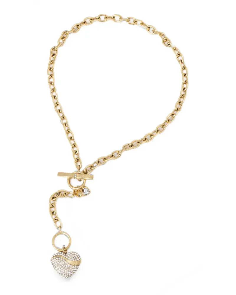 Guess heart-pendant necklace - Gold Gold