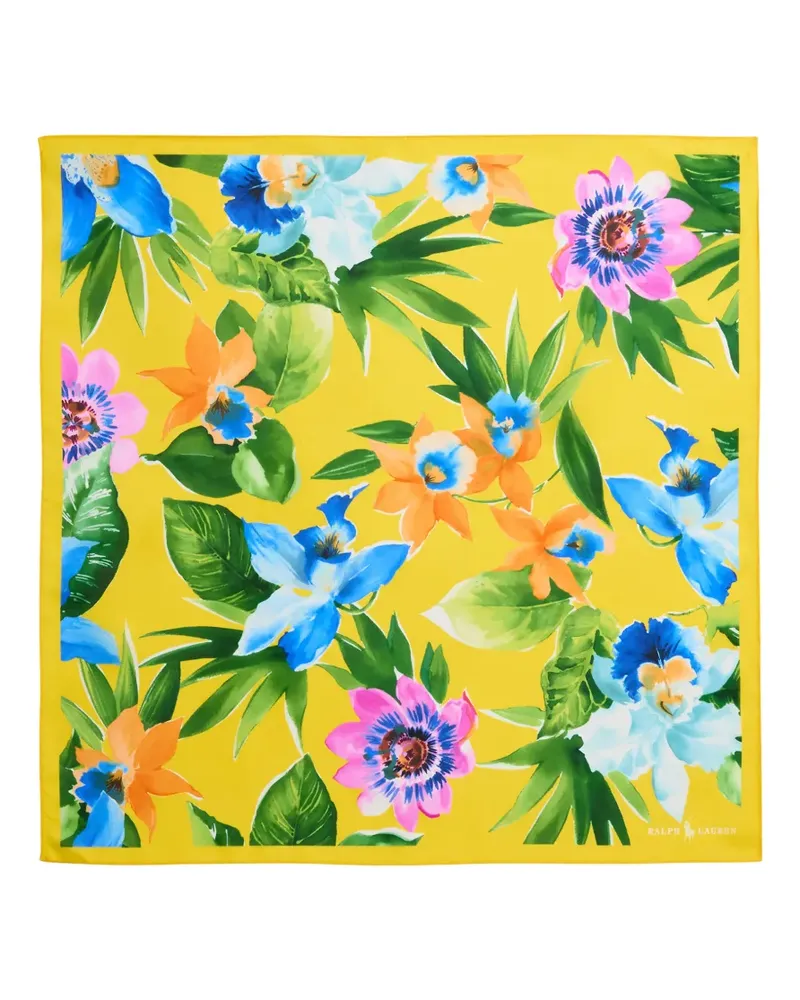 Ralph Lauren floral-print pocket square - Gelb Gelb