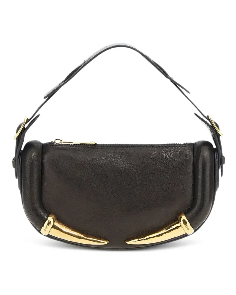 Roberto Cavalli Schultertasche aus Leder - Schwarz Schwarz