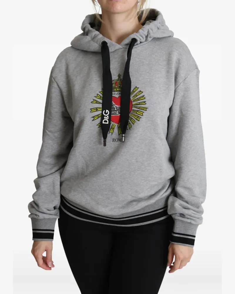 Dolce & Gabbana Sacred Heart Hoodie - Grau Grau