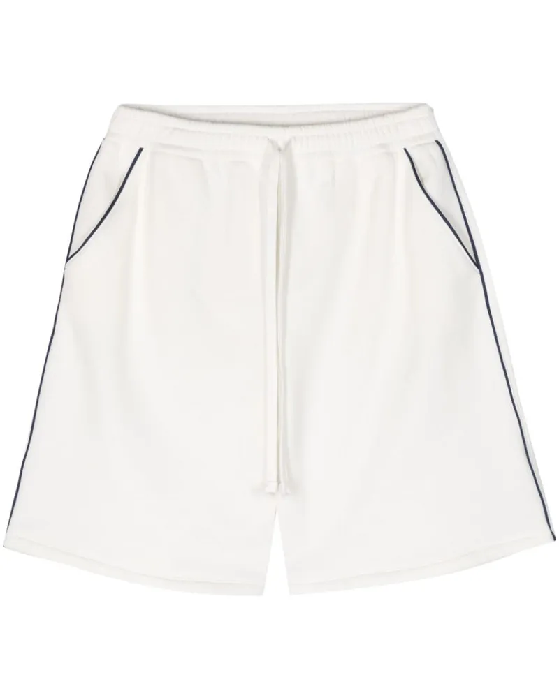 Gucci Knielange Shorts mit GG Weiß