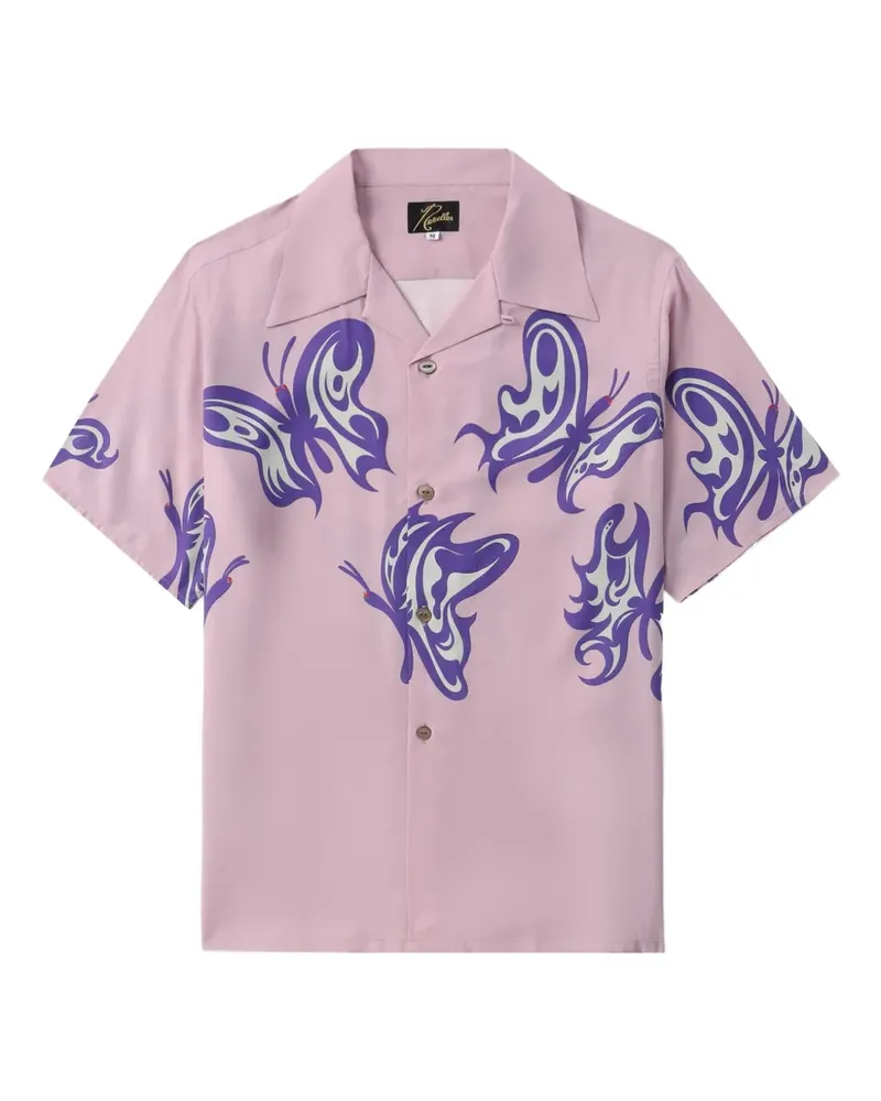 NEEDLES x Kae Tanaka One-Up Hemd mit Schmetterling-Print - Rosa Rosa