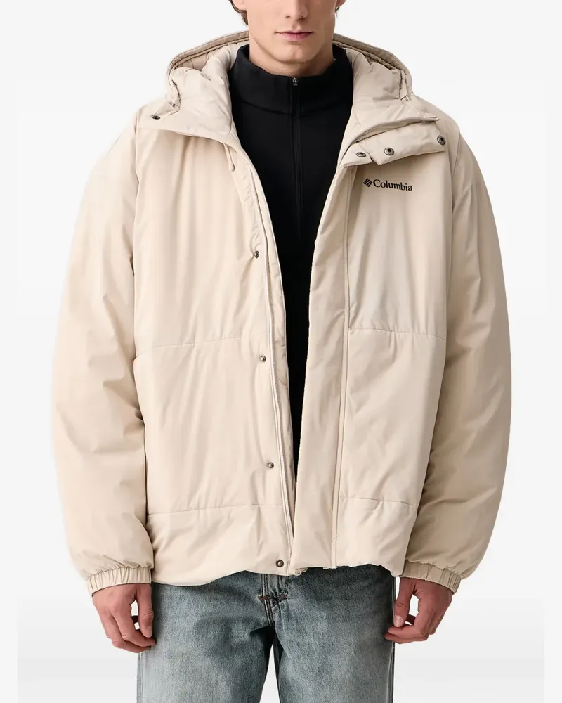 Columbia Sportswear Company Kapuzenjacke mit Logo-Print - Nude Nude