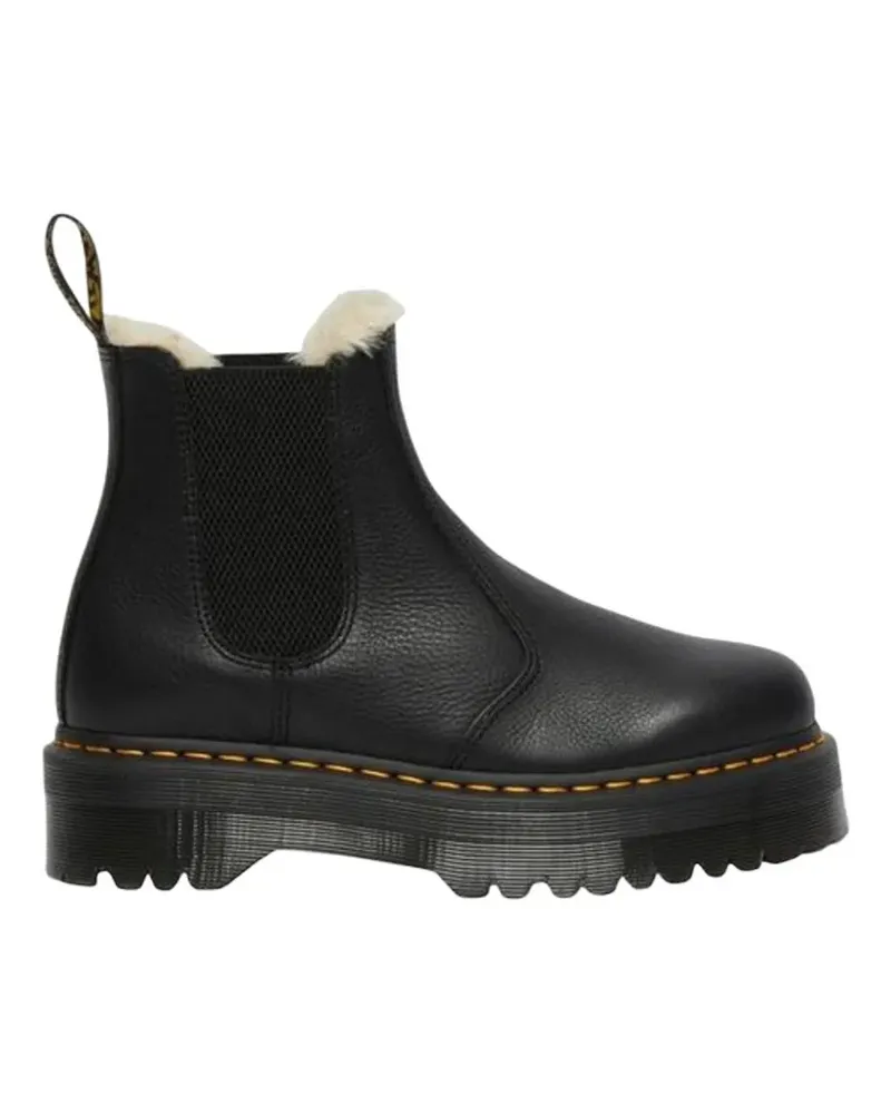 Dr.Martens fur lined platform chelsea boots - Schwarz Schwarz