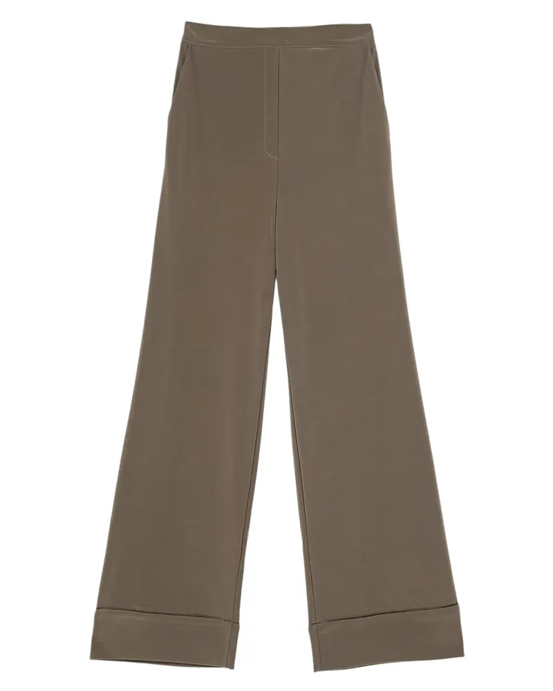 Maliparmi Hose mit Kontrastnähten - Braun Braun