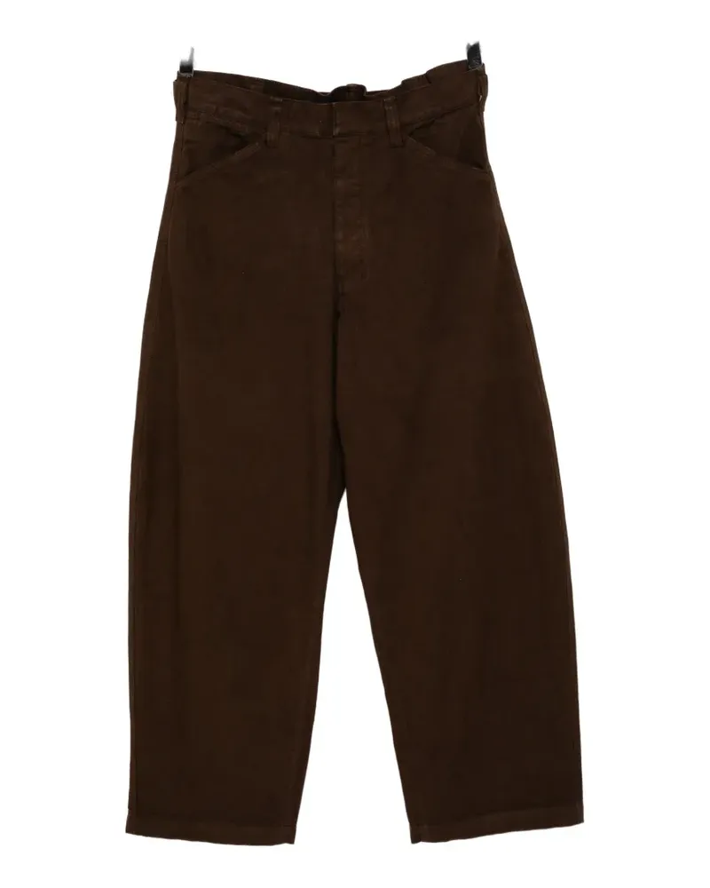 Christophe Lemaire high-waisted wide-leg trousers - Braun Braun