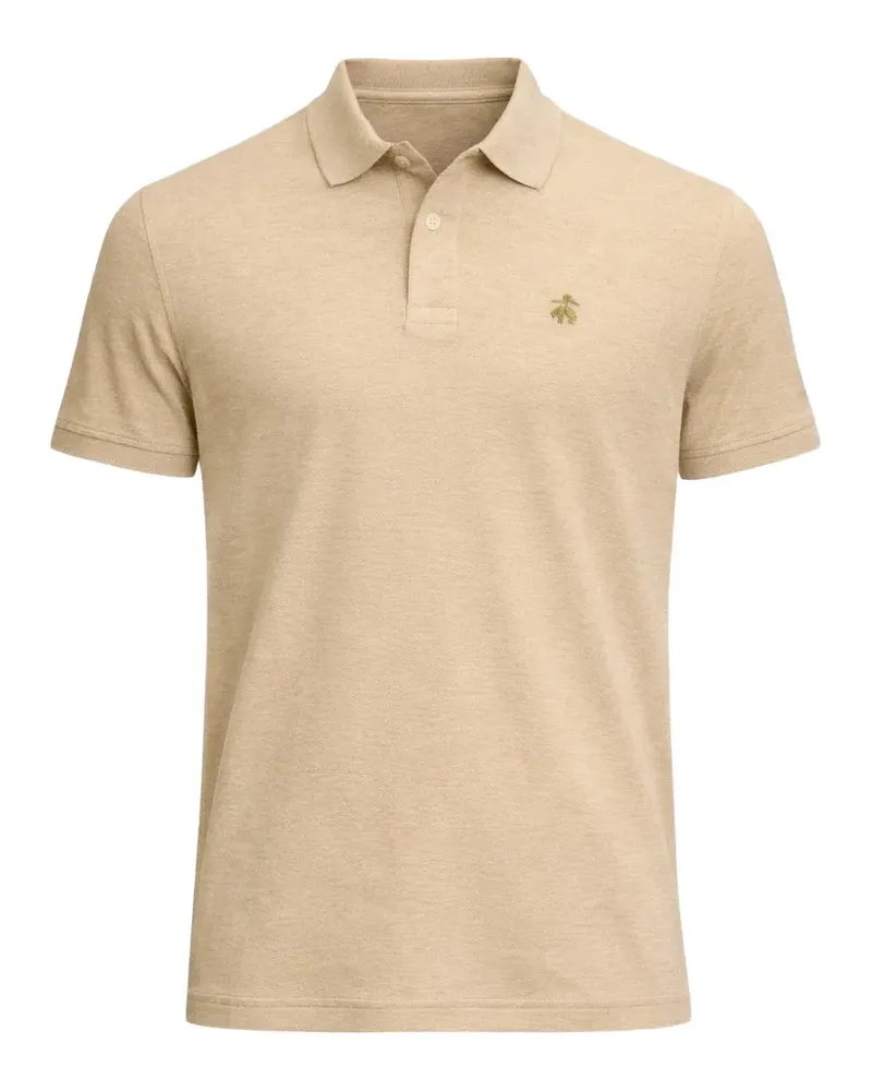 Brooks Brothers logo-embroidery cotton polo shirt - Nude Nude
