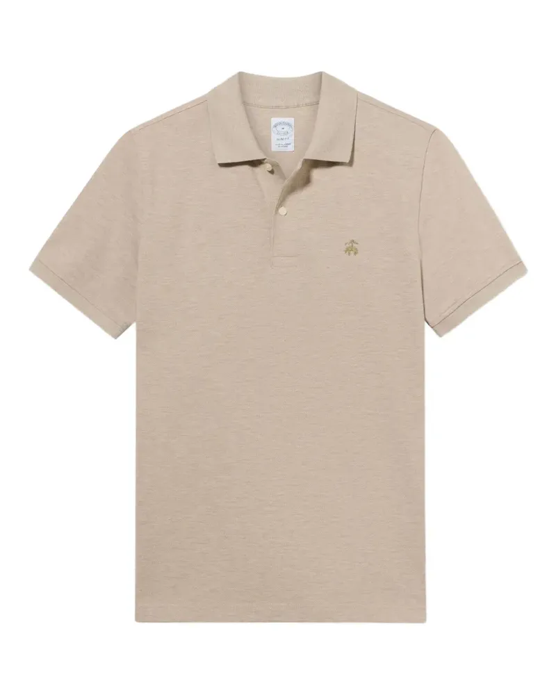 Brooks Brothers Poloshirt mit Logo-Stickerei - Nude Nude