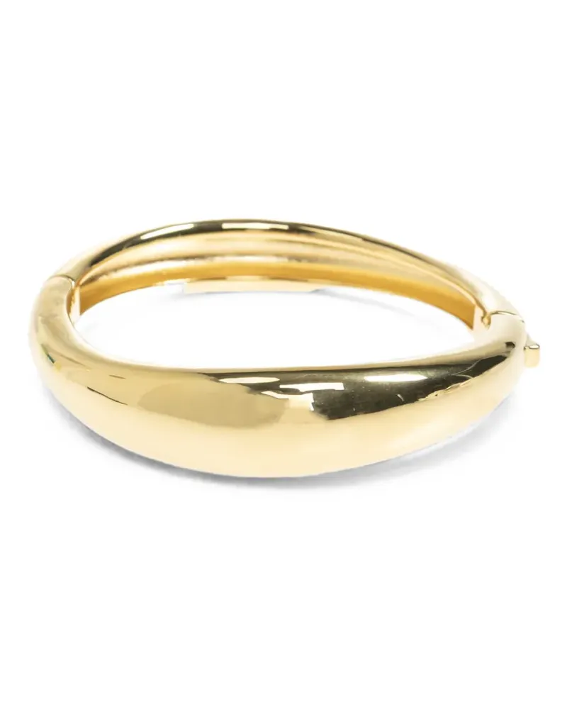 Kate Spade logo-engraved hinged bracelet - Gold Gold