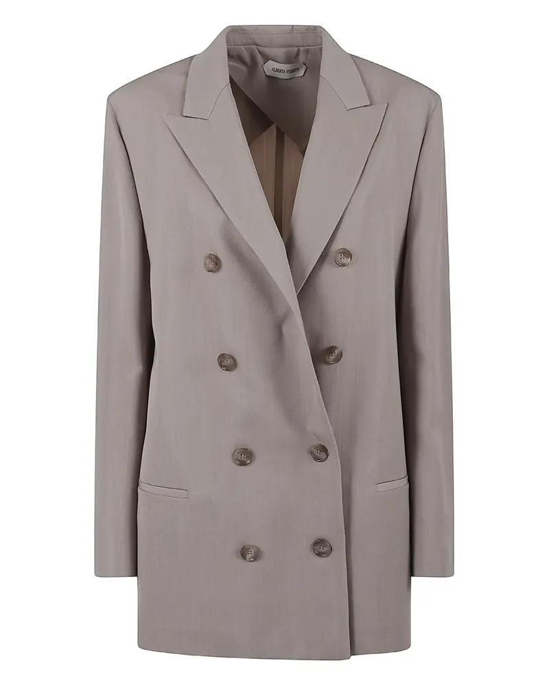 Alberta Ferretti Klassische Cabanjacke - Grau Grau