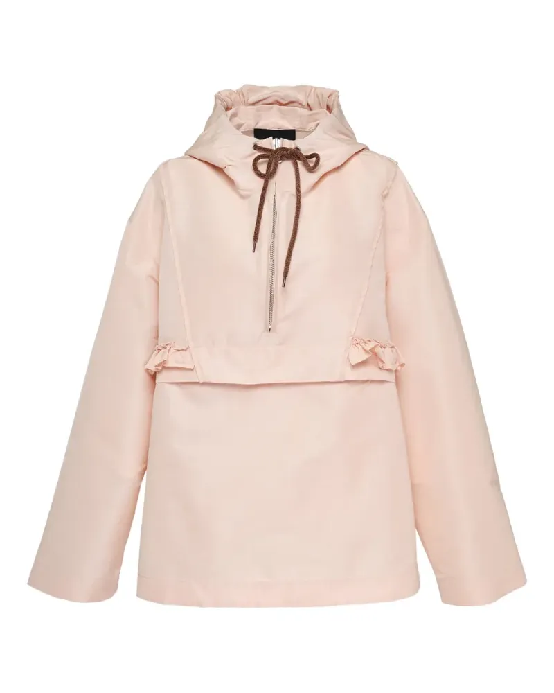 Simone Rocha ruffled hooded jacket - Rosa Rosa