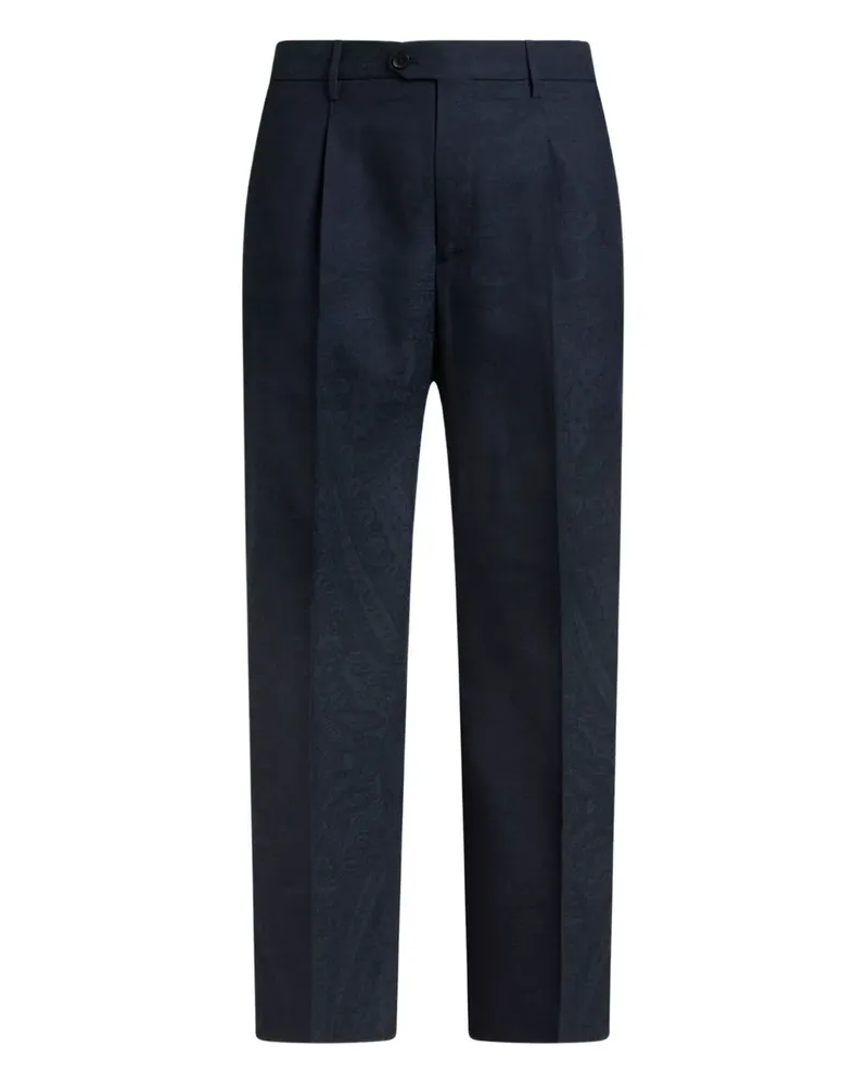 Etro Hose mit Paisleymuster - Blau Blau