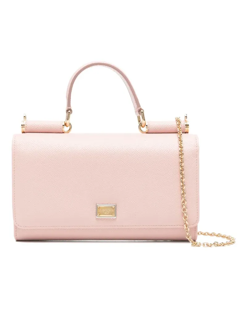 Dolce & Gabbana Dauphine top-handle chain wallet - Rosa Rosa