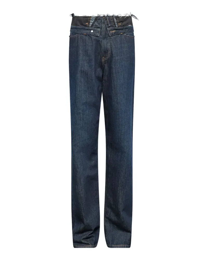 Maison Margiela Ungesäumte Jeans - Blau Blau