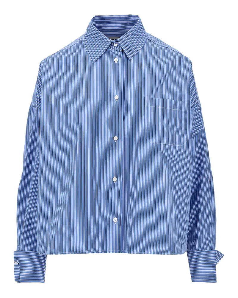 Max Mara cotton poplin shirt - cornflower blue - Blau Blau