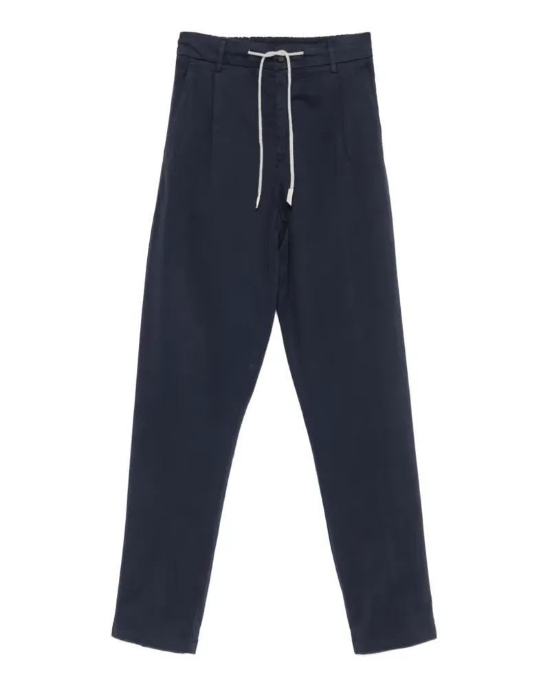 Eleventy Straight-Leg-Hose mit Kordelzug - Blau Blau