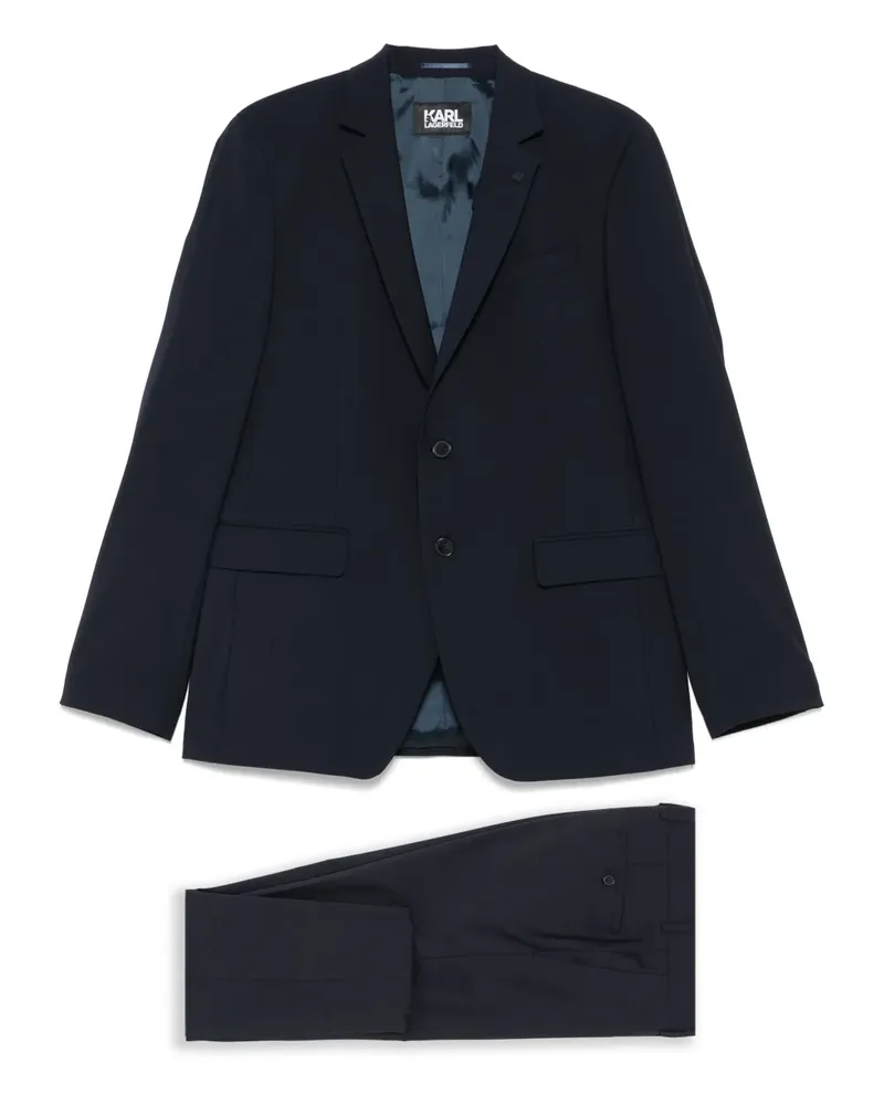 Karl Lagerfeld Einreihiger Anzug - Blau Blau