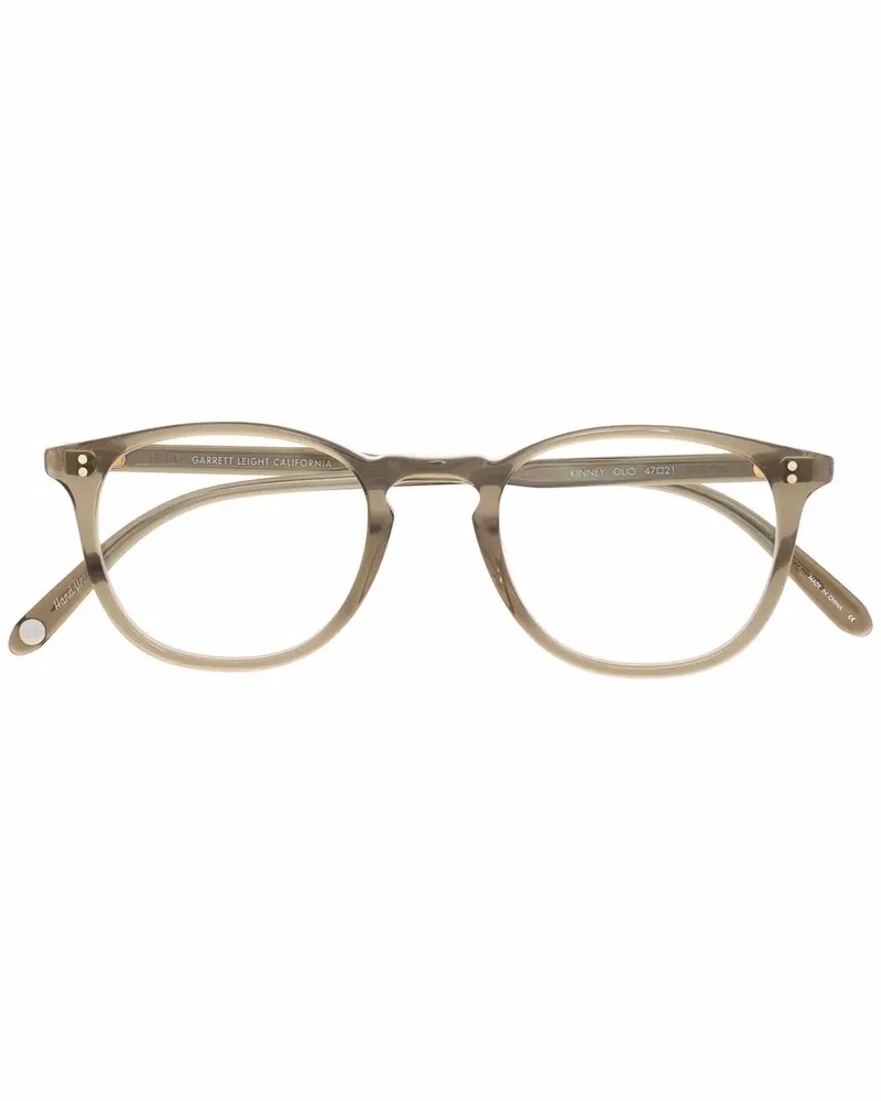 Garrett Leight Runde Kinney Brille - Grün Grün