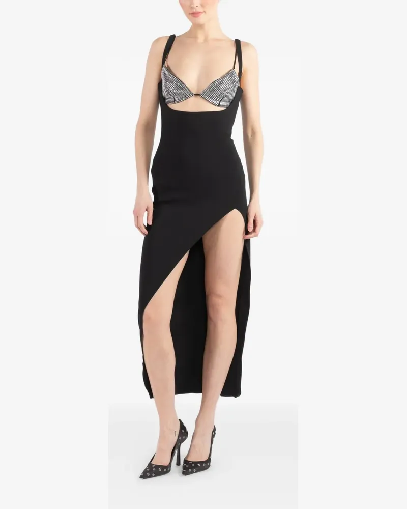 Giuseppe di Morabito cut-out slit satin dress - Schwarz Schwarz
