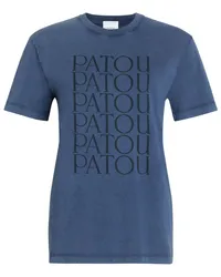 Patou T-Shirt mit Logo-Print Blau