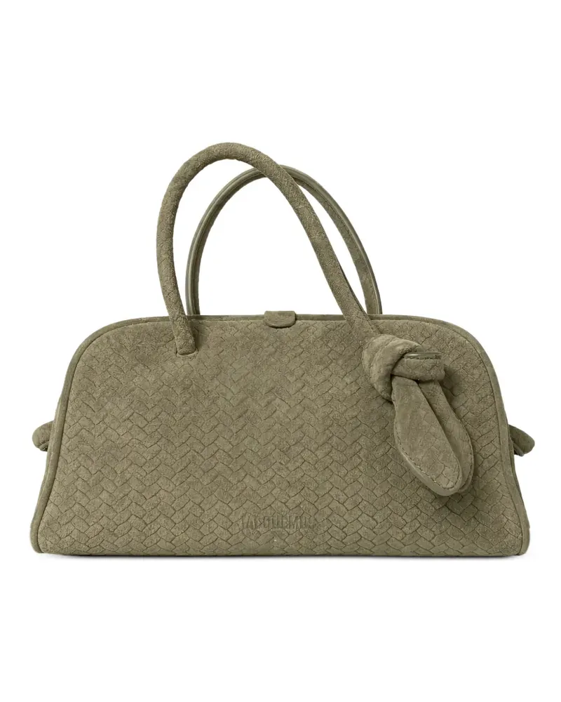 Jacquemus Kleiner Tourism Tote Bag mit Knoten - Grün Grün