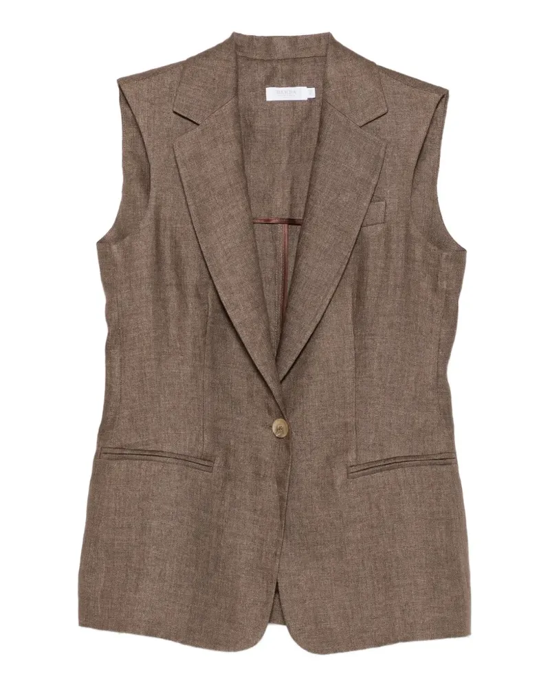 BARBA Ärmelloser Blazer - Braun Braun