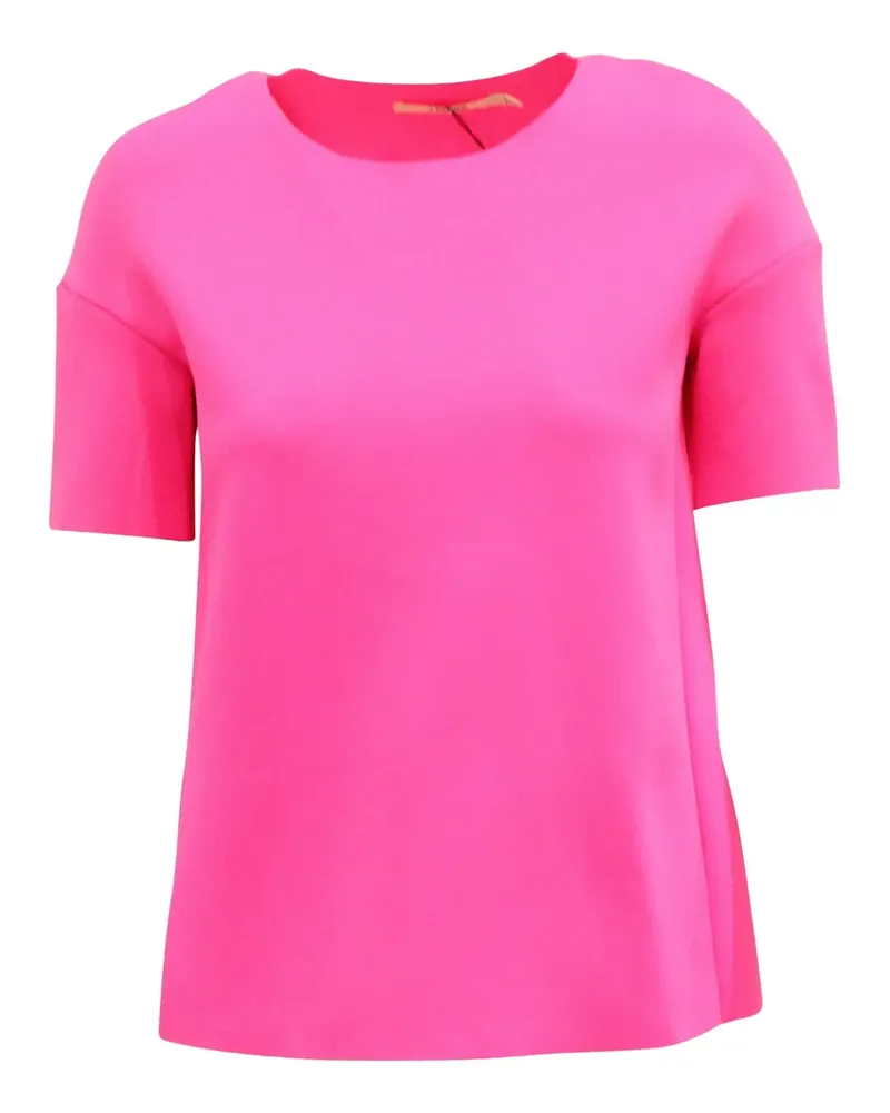 J Brand Auden scuba short-sleeve T-shirt - Rosa Rosa