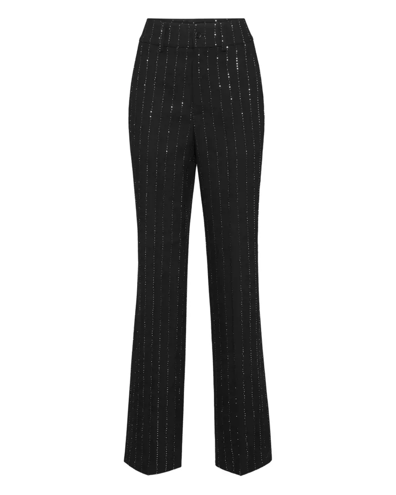 Philipp Plein Hose mit Nadelstreifen - Schwarz Schwarz