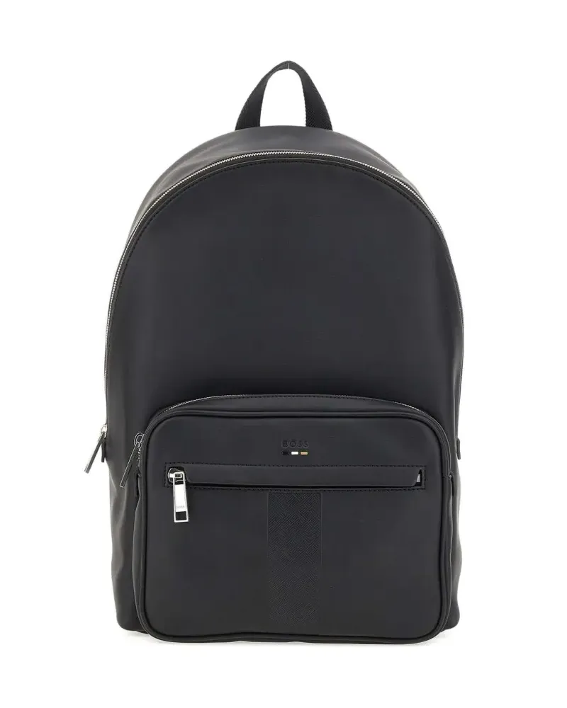 HUGO BOSS zip-pocket backpack - Schwarz Schwarz