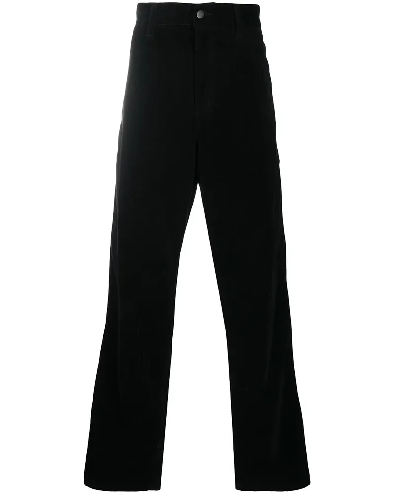 Carhartt WIP Hoch sitzende Cordhose - Schwarz Schwarz