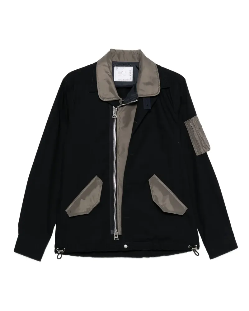 Sacai Oxford Jacke aus Nylon - Blau Blau