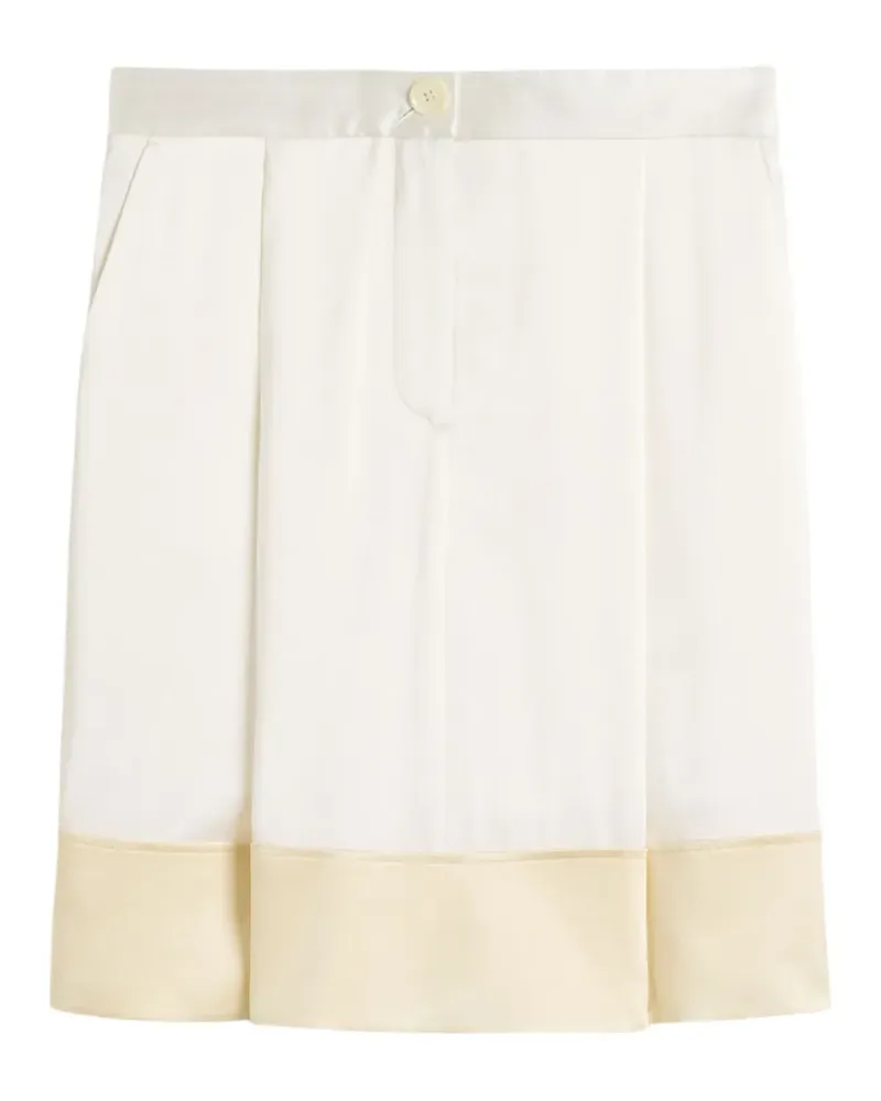 Totême Geknöpfter Rock in Colour-Block-Optik - Weiß Weiß