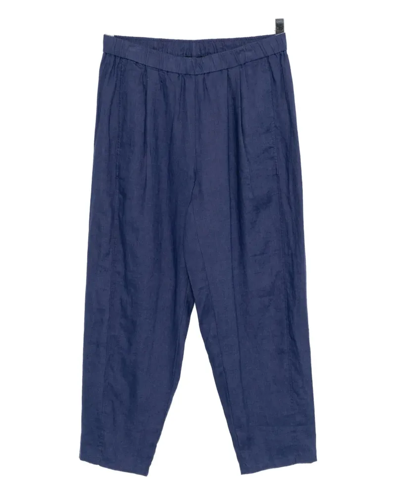 Eileen Fisher pleated tapered trousers - Blau Blau