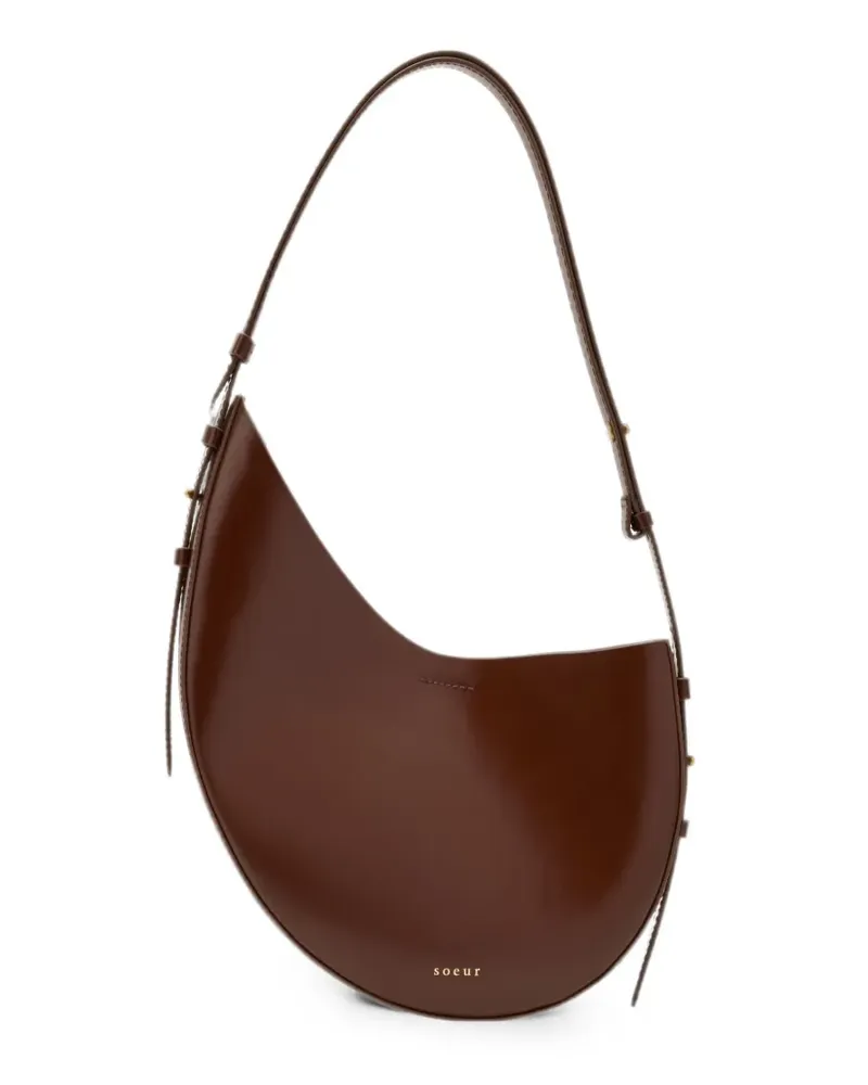 Soeur Asymmetrische Schultertasche - Braun Braun