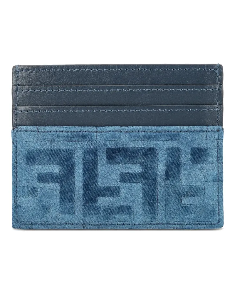 Fendi Kartenetui mit Logo - Blau Blau