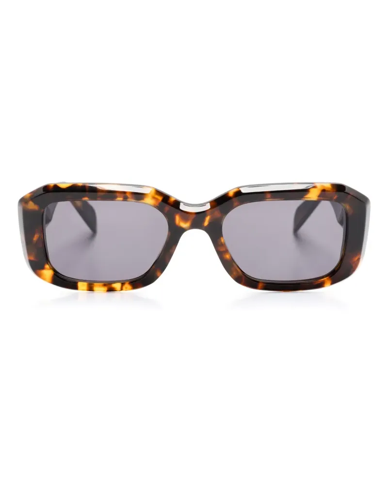 RETROSUPERFUTURE Sagrado Burnt Havana Sonnenbrille mit eckigem Gestell - Braun Braun