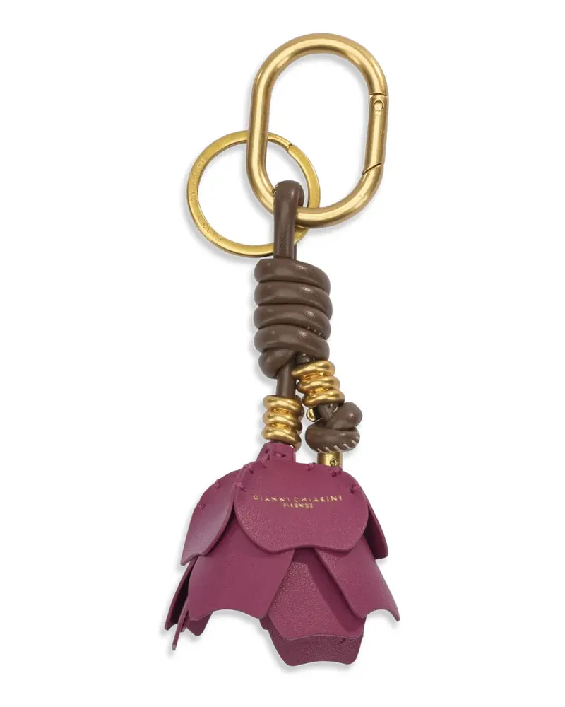 Gianni Chiarini Desert Flower Lederanhänger - Rosa Rosa