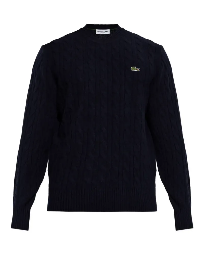 Lacoste cable-knit wool sweater - Blau Blau