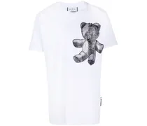 Philipp Plein T-Shirt mit Teddy-Print Weiß