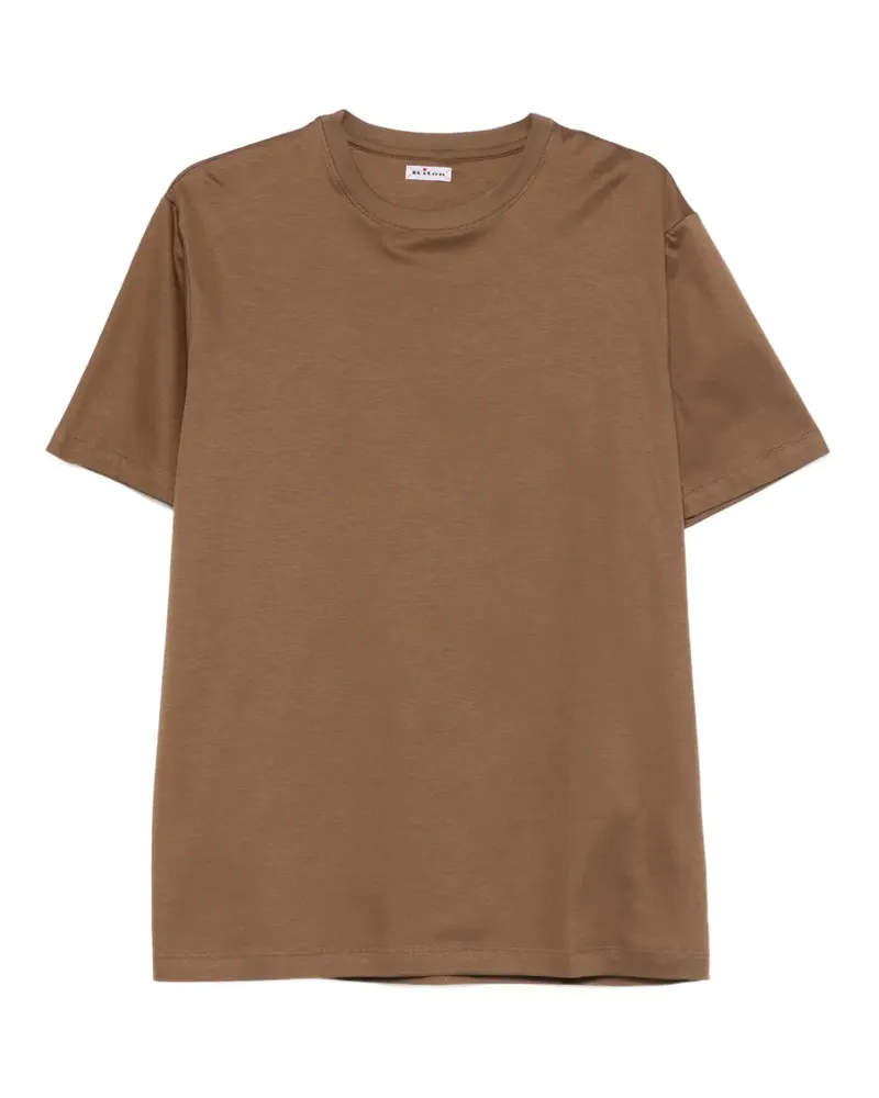 Kiton T-Shirt mit rundem Ausschnitt - Braun Braun