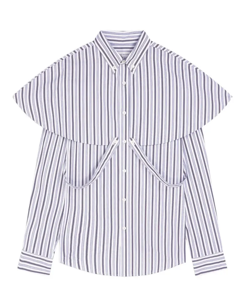 Dries van Noten Baumwollhemd mit Krawatte - Weiß Weiß