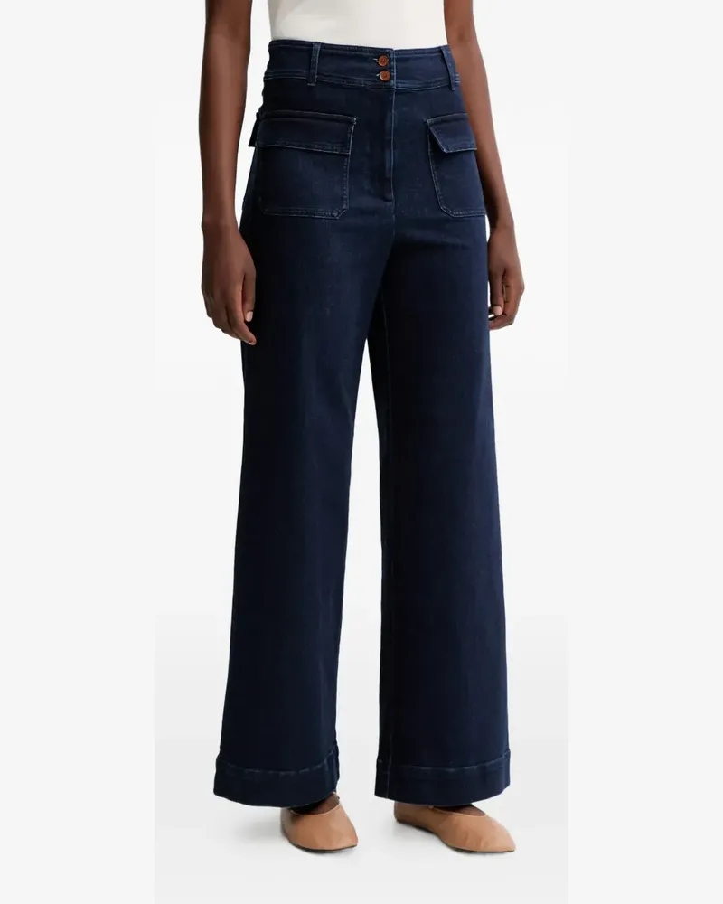 Sessùn Jeans mit hohem Bund - Blau Blau