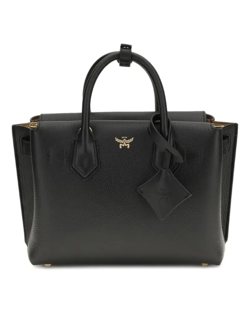 MCM Milla logo-charm tote bag - Schwarz Schwarz