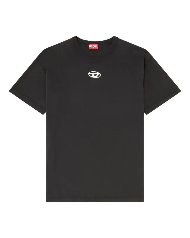 Diesel T-Norm-Lod logo-detail T-shirt - Schwarz Schwarz