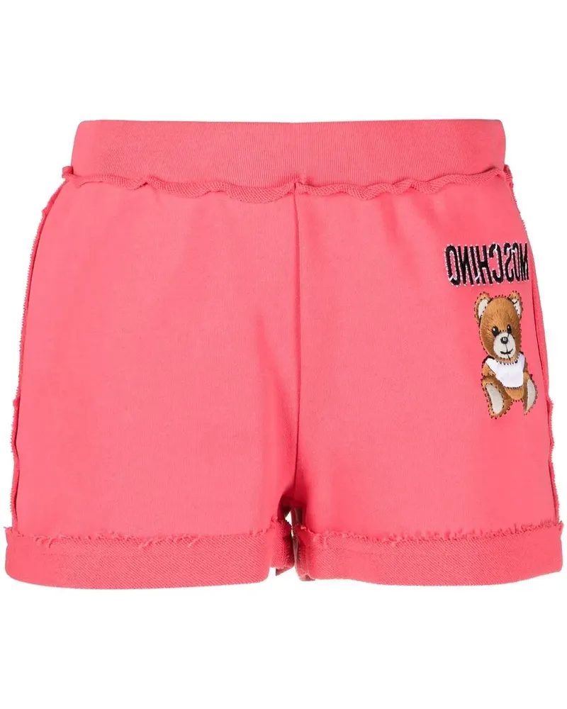 Moschino Shorts mit Logo - Rosa Rosa