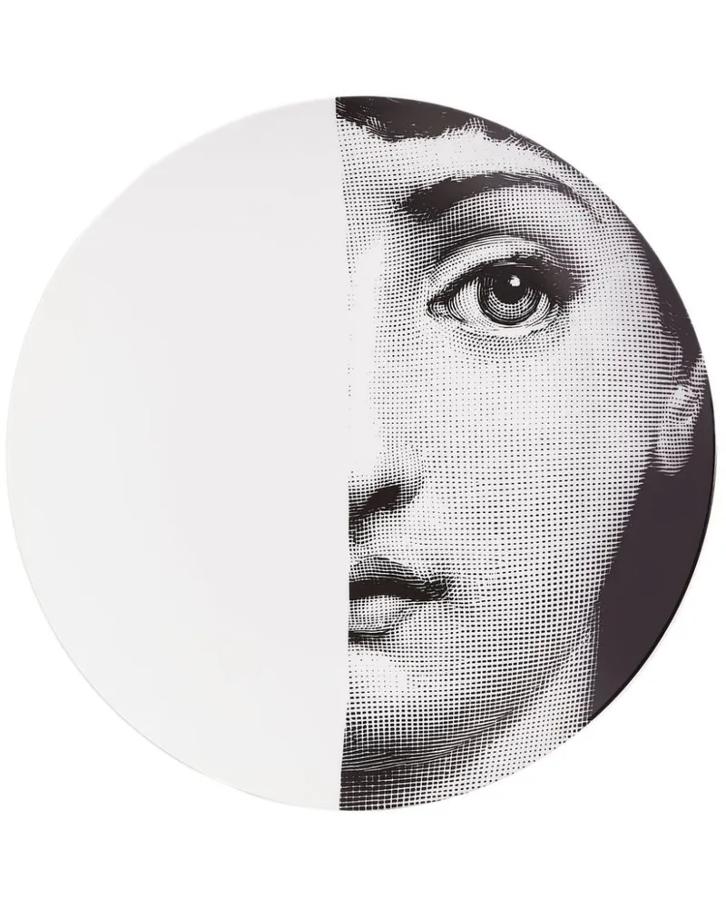 Fornasetti Tema e Variazioni n.31 Wandteller Weiß