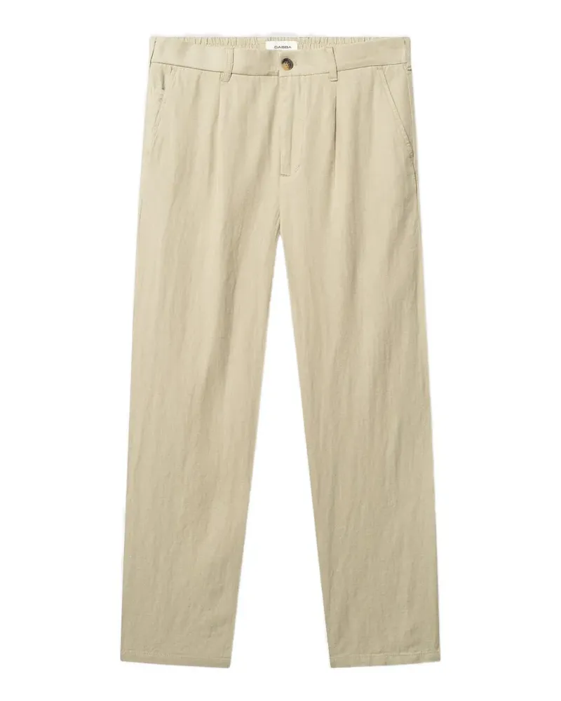 GABBA pleated elasticated-waistband trousers - Nude Nude