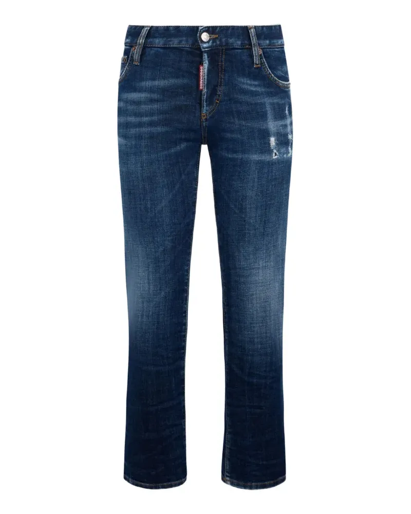Dsquared2 Hose im Distressed-Look - Blau Blau