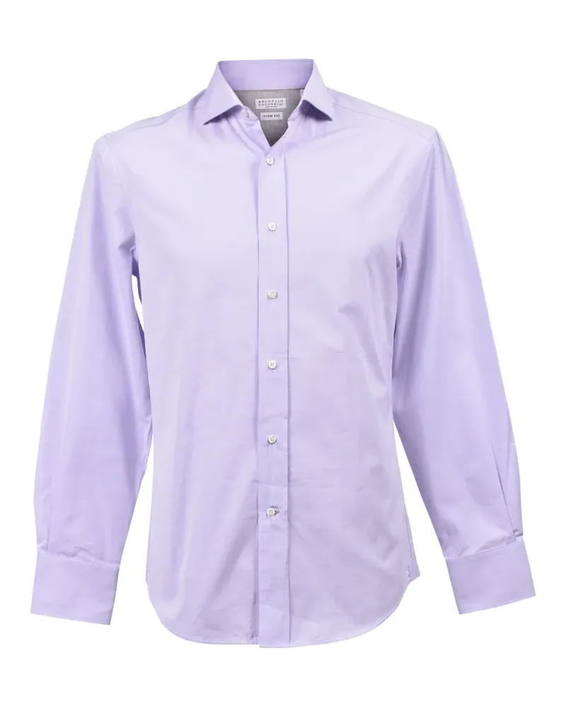 Brunello Cucinelli slim-fit long-sleeve shirt - Violett Violett